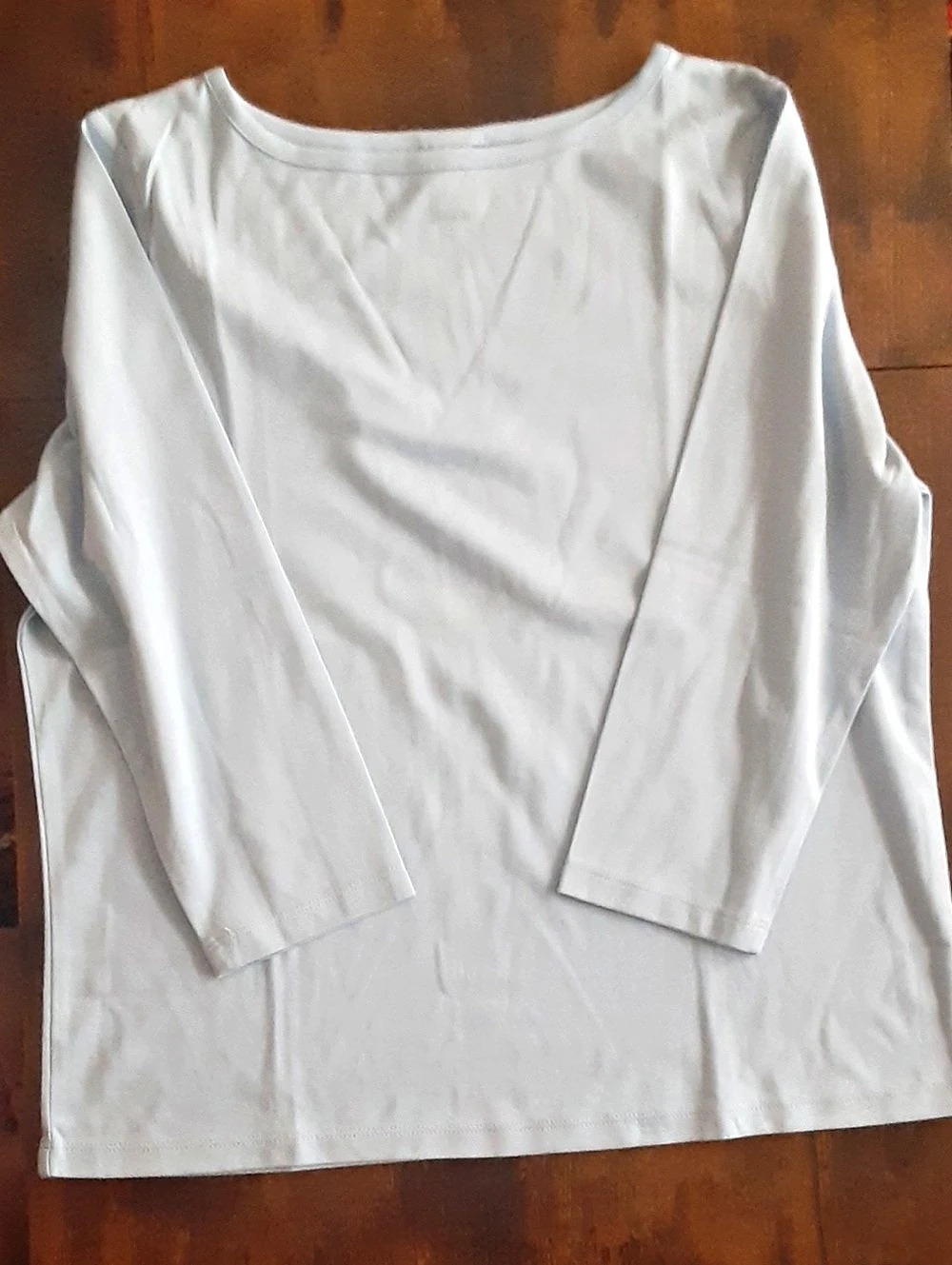 Women's Cotton Elbow Sleeve Top Large